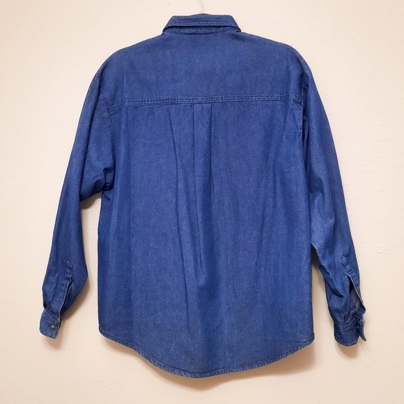 Panhandle Slim Tribal Western Denim Shirt M - Picture 5 of 6